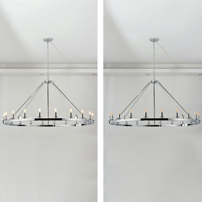 Hanging Ceiling Light Modern Style Metal Hanging Lamp Kit for Living Room