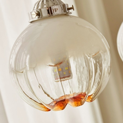 Metal and Glass Chandelier Lighting Fixtures Modern Minimalist Suspension Light for Living Room