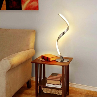 1 Light Linear Shape Modern Led Table Lamps Acrylic Bedroom Table Lamps