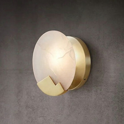 Round Shape Wall Light Sconce LED Wall Mounted Light Fixture for Living Room