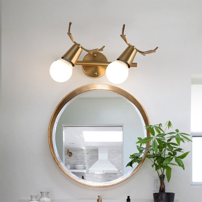 Vanity Lighting Ideas Traditional Style Glass Vanity Lamp for Living Room