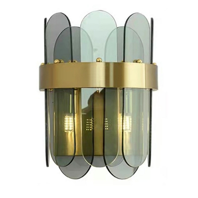 Wall Mounted Lamps 2 Head Metal Flush Mount Wall Sconce for Bedroom