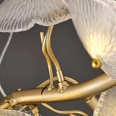 12-Light Island Pendants Minimalist Style Round Shape Metal Hanging Lamp Kit