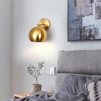Metal Wall Sconce Lighting Gold Color Wall Mounted Lights for Bedroom