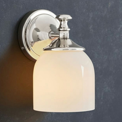 Industrial Cylinder Wall Mounted Light Fixture Glass Wall Sconce Lighting