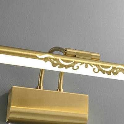 Vintage Swing Arm Third Gear Bathroom Lighting Metal Led Lights for Vanity Mirror