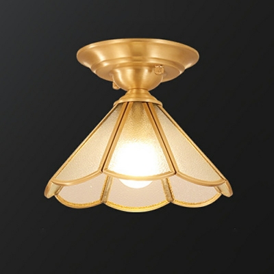 1 Light Close to Ceiling Lighting Traditional Semi Flush Mounted Ceiling Led Lights for Bedroom