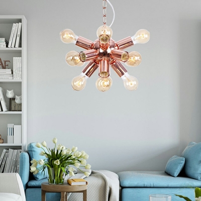 15 Lights Metal Suspended Lighting Fixture Modern Chandelier Lighting Fixtures for Living Room
