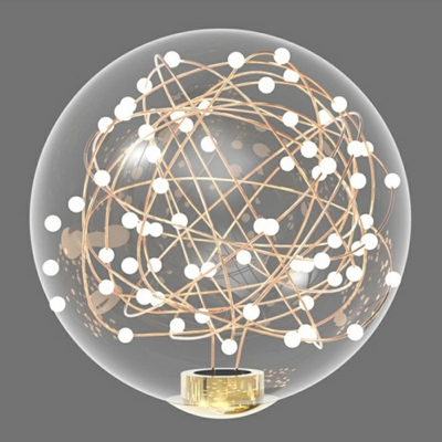 8-Light Island Light Fixture Contemporary Style Globe Shape Metal Third Gear Pendant Lighting