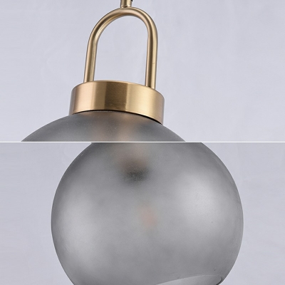 Contemporary Masion Jar Pendant Ceiling Lights Closed Glass Pendant Lights
