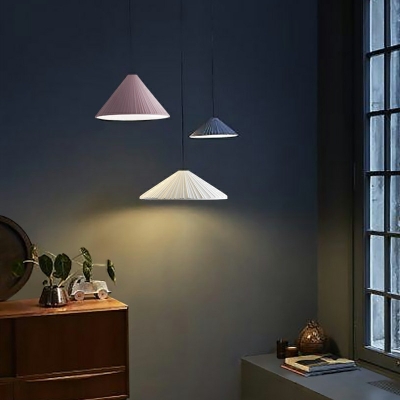 Contemporary Cone Hanging Pendant Lights Nordic Resin Hanging Pendant Light
