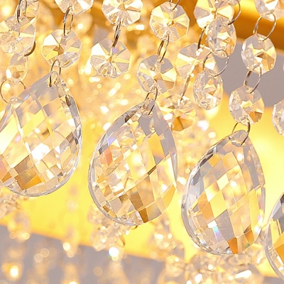 Elegant Tassel Suspension Pendant Light Gold Modern Chandelier Pendant Light for Living Room