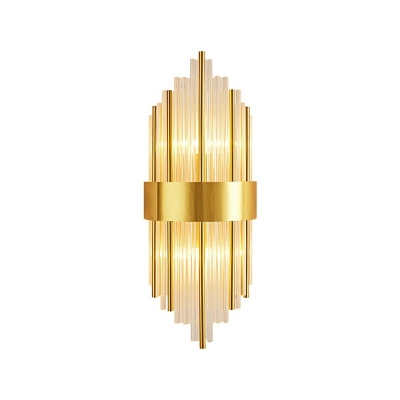 Flush Mount Wall Sconce Crysyal Wall Mounted Lamps for Bedroom