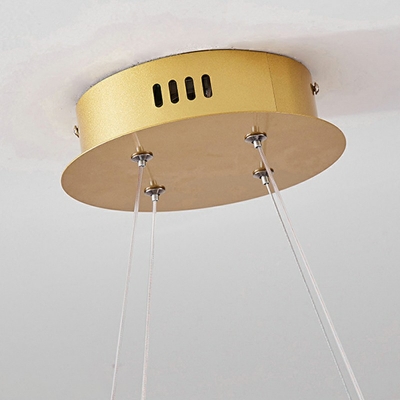 7-Light Chandelier Lighting Contemporary Style Round Shape Metal Pendant Light Kit