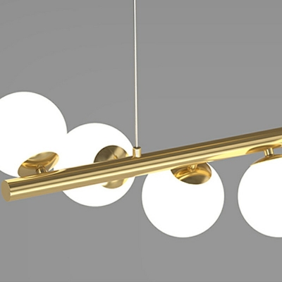 7-Light Island Lighting Modernist Style Ball Shape Metal Hanging Light Fixtures