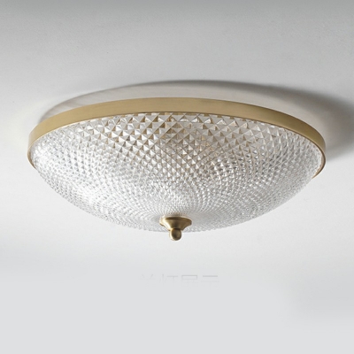 Dome Flush Ceiling Light Fixtures Living Room Traditional Close to Ceiling Lamp