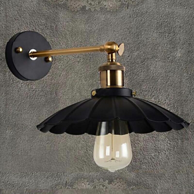 Industrial Style Black Wall Mounted Light 1 Head Wall Mount Light Fixture for Living Room