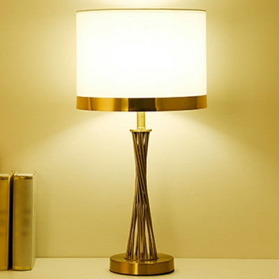 Modern Nightstand Lamps Fabric Bedroom Table Lamps