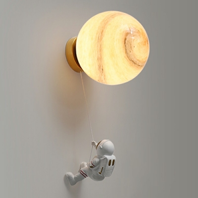 Modern Wall Mounted Light Fixture Creative Nordic Flush Wall Sconce for Bedroom