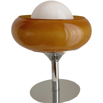 Contemporary Egg Tart Night Table Lamps Glass Table Lamps for Living Room