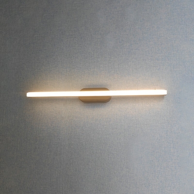 Minimalistic Metal and Acrylic Led Vanity Light Strip Linear Vanity Light Fixtures