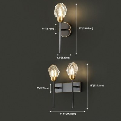 Wall Sconce Lighting Modern Style Crystal Wall Sconce For Living Room