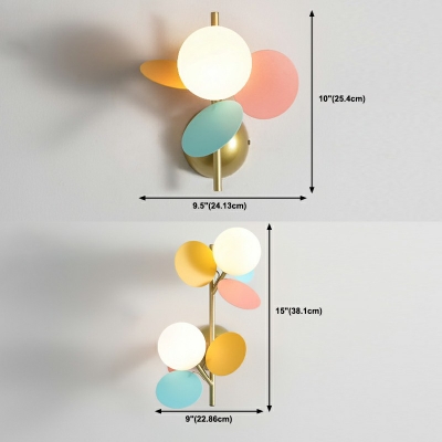 Wall Sconce Modern Style Glass Wall Sconce For Living Room