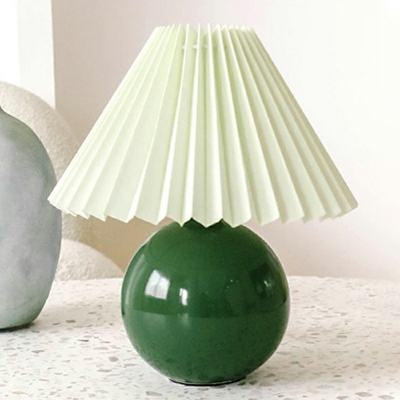 1 Head Bedside Table Light Modernist Pleated Table Lamp for Living Room