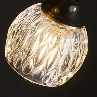 1-Light Flush Mount Lighting Contemporary Style Globe Shape Metal Ceiling Mounted Fixture