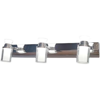 American Glass White Light  Flush Mount Wall Sconce Traditional Vanity Wall Light Fixtures for Bathroom