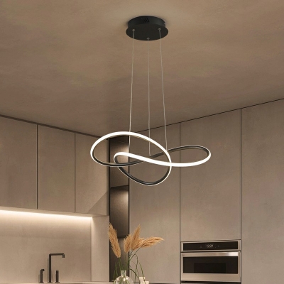LED Chandelier Lighting Fixtures Modern MinimalistSuspended Lighting Fixture for Living Room