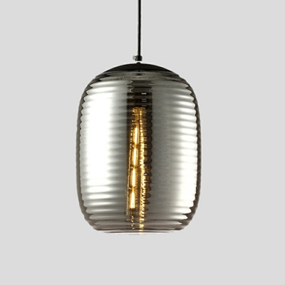 Minimalist Cylindrical Down Lighting Pendant Glass Pendant Lighting Fixtures