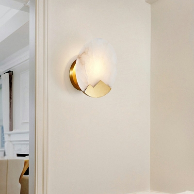 Postmodern Wall Sconce Lighting Stone Shade Wall Mounted Lights for Bedroom
