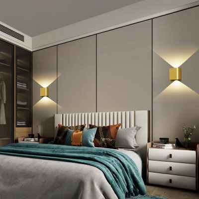 Wall Light Fixture Contemporary Style Metal Wall Sconce Light For Bedroom