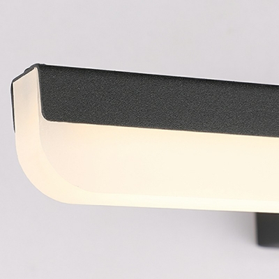 1-Light Wall Mount Lighting Contemporary Style Linear Shape Metal Vanity Light Fixture