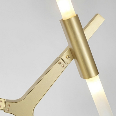 6-Light Ceiling Pendant Light Contemporary Style Branch Shape Metal Chandelier Lighting