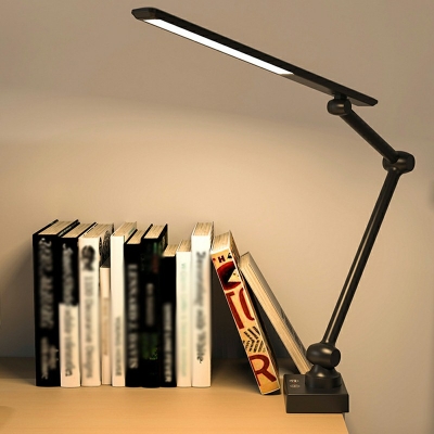 Contemporary Third Gear Slim Line Reading Book Light Metal Task Lighting for Bedroom