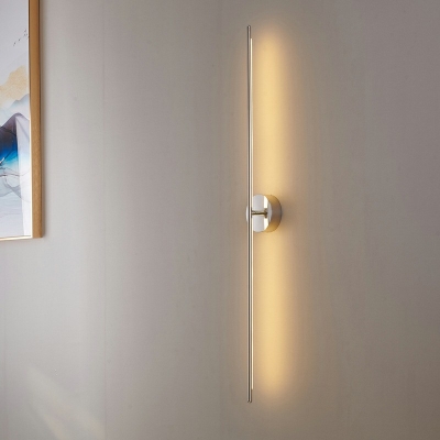 Modern Warm Light Linear Wall Lighting Fixtures Stainless Steel Wall Mount Light Fixture