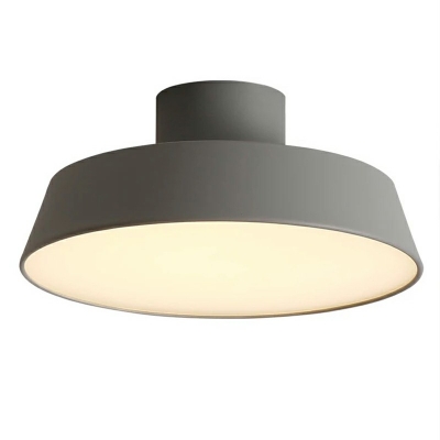 Nordic Style Semi-Flush Mount Ceiling Light Modern Macaron Close to Ceiling Lamp for Bedroom