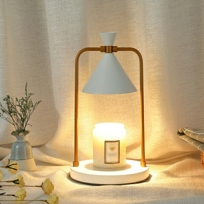 Postmodern Style Metal Desk Lamp 1 Light Night Table Lamps for Living Room(Without Aromatherapy Candles)