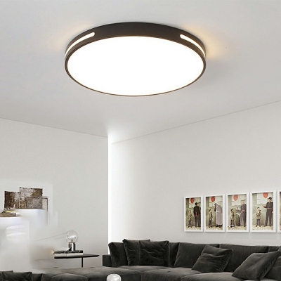 Acrylic Round Simple Flush Mount Ceiling Light Contemporary Style LED Ceiling Lighting