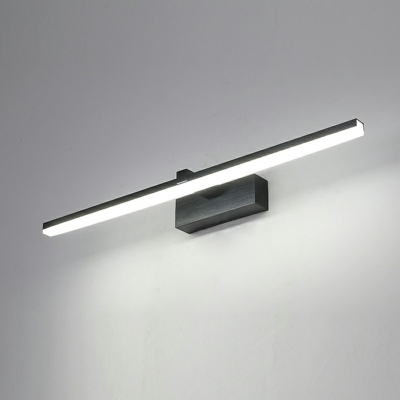Contemporary Linear Vanity Light Fixtures Metal and Aluminum Warm Light Vanity Light Strip
