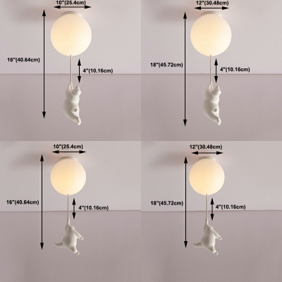 Creative Flush Mount Ceiling Light Fixture Modern Close to Ceiling Lighting for Kid's Room