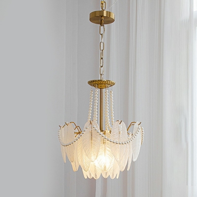 Pendant Lighting Fixtures Traditional Style Glass Pendant Light Fixture for Living Room