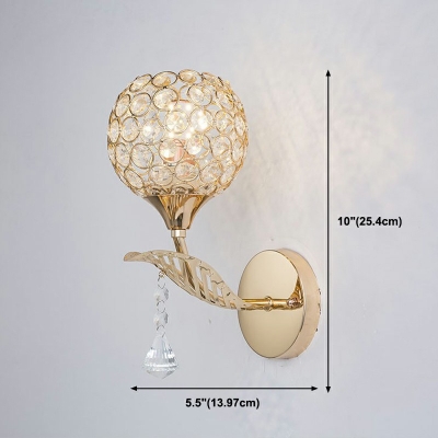 Wall Sconce Lighting Modern Style Crystal Sconce Light Fixture For Living Room
