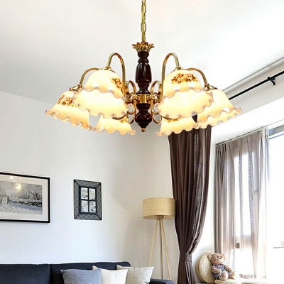Glass Metal Hanging Pendant Lights Basic Modern Chandelier Pendant Light for Living Room