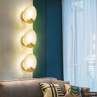 Postmodern Wall Sconce Lighting Stone Shade Wall Mounted Lights for Bedroom