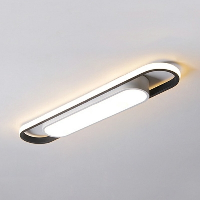 Simple Geometry Flush Mount Light Contemporary Style LED Ceiling Lighting