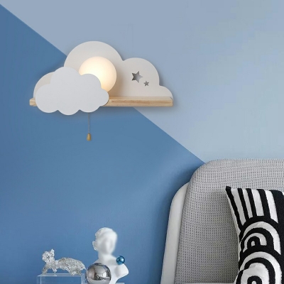 1 light Wall Mounted Light Fixture Modern Creative Cartoon Flush Wall Sconce for Kid's Room