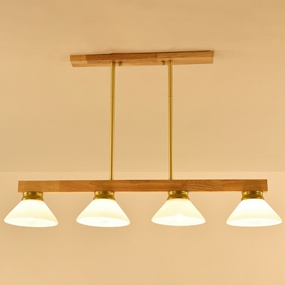 3-Light Hanging Island Lights Minimalist Style Bowl Shape Metal Chandelier Light